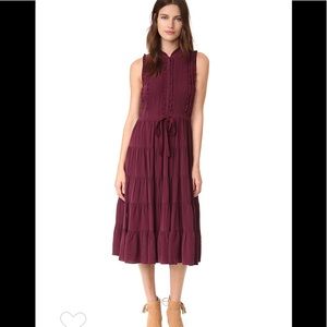 Ulla Johnson Minetta dress Bordeaux size 10